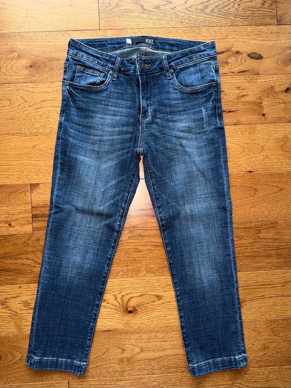 KUT from the Kloth Lauren Straight Leg Crop Jeans Size 2